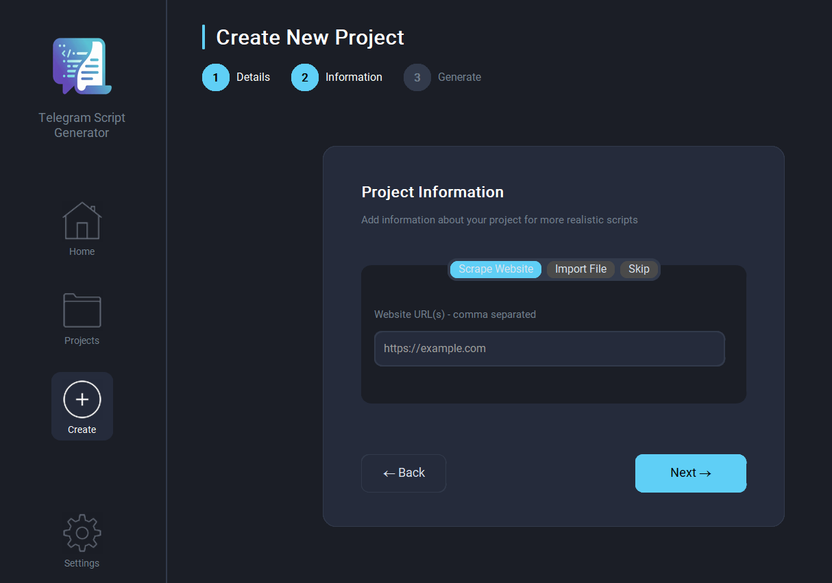 Creating a New Project
